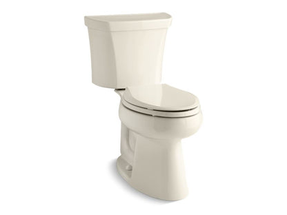 KOHLER 3999-UR-47 Highline Comfort Height Two-Piece Elongated 1.28 Gpf Chair Height Toilet With Right-Hand Trip Lever And Insulated Tank in Almond
