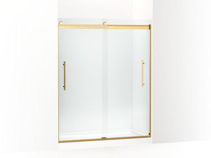 KOHLER K-706851-8L-2MB Elmbrook Frameless sliding shower door, 73-9/16" H x 54-5/8 - 59-5/8" W, with 5/16" thick Crystal Clear glass