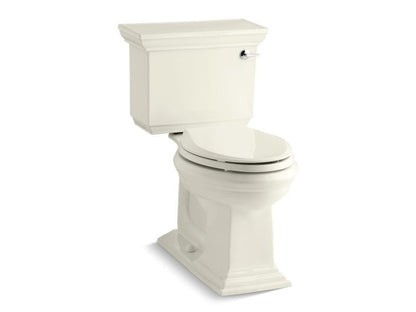 KOHLER 3817-RA-96 Memoirs Stately Comfort Height Two-Piece Elongated 1.28 Gpf Chair Height Toilet With Right-Hand Trip Lever in Biscuit