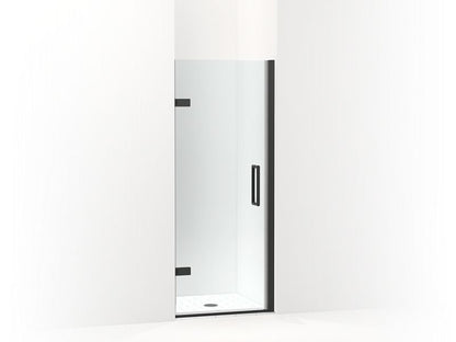 KOHLER 27582-10L-BL Composed 29-5/8"?Çô30-3/8" W X 71-1/2" H Frameless Pivot Shower Door With 3/8" Crystal Clear Glass And Back-To-Back Vertical Door Pulls in Matte Black