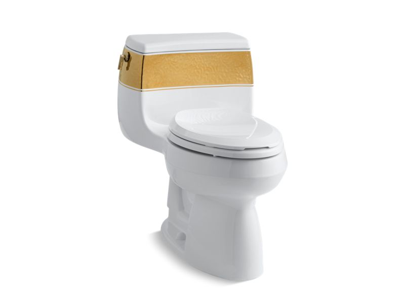 KOHLER K-14346-PD-0 Laureate Gabrielle Comfort Height One-piece elongated chair height toilet