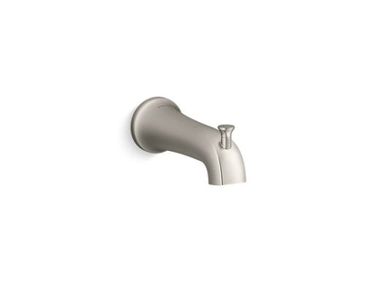KOHLER 28563-BN Tempered Wall-Mount Diverter Bath Spout in Vibrant Brushed Nickel