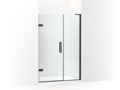 KOHLER 27604-10L-BL Composed 45-1/4"?Çô46" W X 71-1/2" H Frameless Pivot Shower Door With 3/8" Crystal Clear Glass And Back-To-Back Vertical Door Pulls in Matte Black