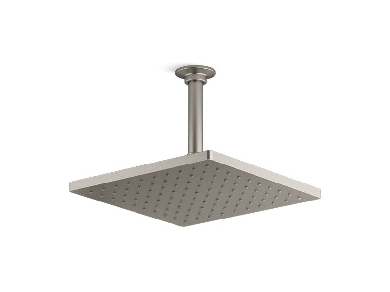 KOHLER K-26149 Honesty Square 10" single-function rainhead, 2.5 gpm