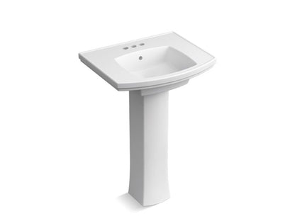 KOHLER K-24050-4 Kelston Pedestal bathroom sink with 4" centerset faucet holes