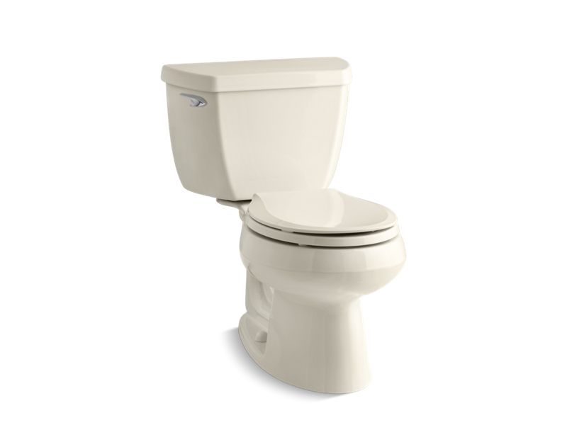 KOHLER K-3577 Wellworth Classic Two-piece round-front 1.28 gpf toilet