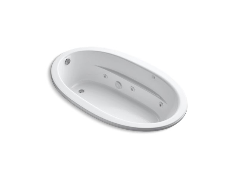 KOHLER K-1164-S1CB-0 Sunward 72" x 42" drop-in whirlpool with custom pump location