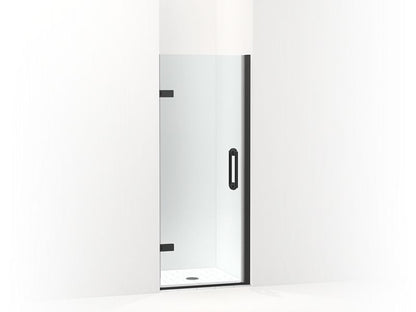 KOHLER 27583-10L-BL Components 29-5/8"?Çô30-3/8" W X 71-1/2" H Frameless Pivot Shower Door With 3/8" Crystal Clear Glass And Back-To-Back Vertical Door Pulls in Matte Black