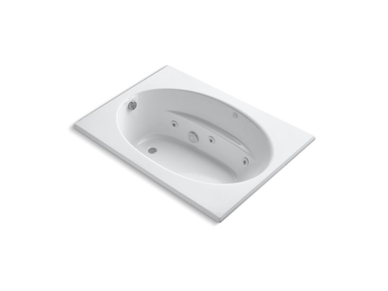 KOHLER K-1112-CB-0 Windward 60" x 42" drop-in whirlpool with custom pump location