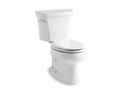 KOHLER K-3978-T Wellworth Two-piece elongated 1.6 gpf toilet with tank cover locks