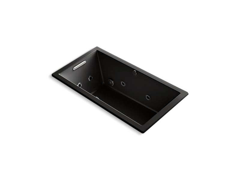 KOHLER K-1168-XH2G-7 Underscore Rectangle 60" x 32" drop-in whirlpool + BubbleMassage(TM) Air Bath