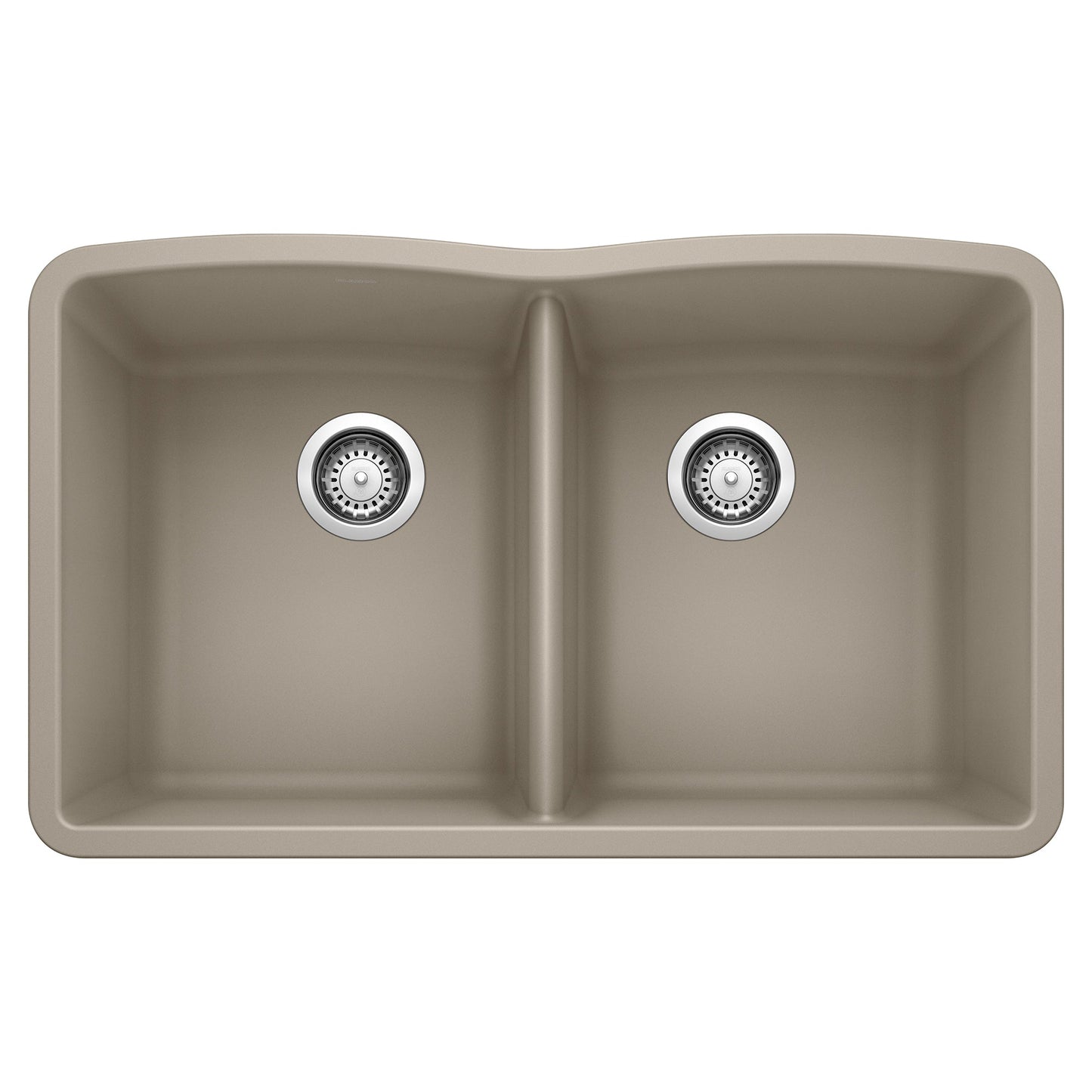 BLANCO 441286 Diamond Equal Double Bowl Kitchen Sink - Truffle