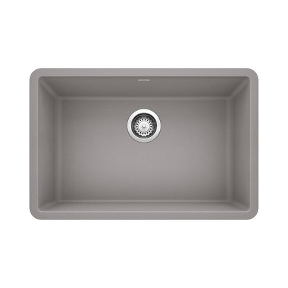 BLANCO 522428 Precis 27" Single Bowl Kitchen Sink - Metallic Gray