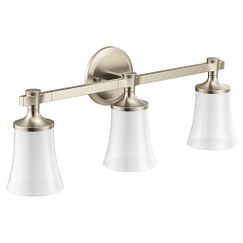 Moen YB0363 Brushed nickel three globe bath light