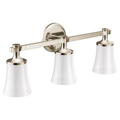 Moen YB0363 Polished nickel three globe bath light