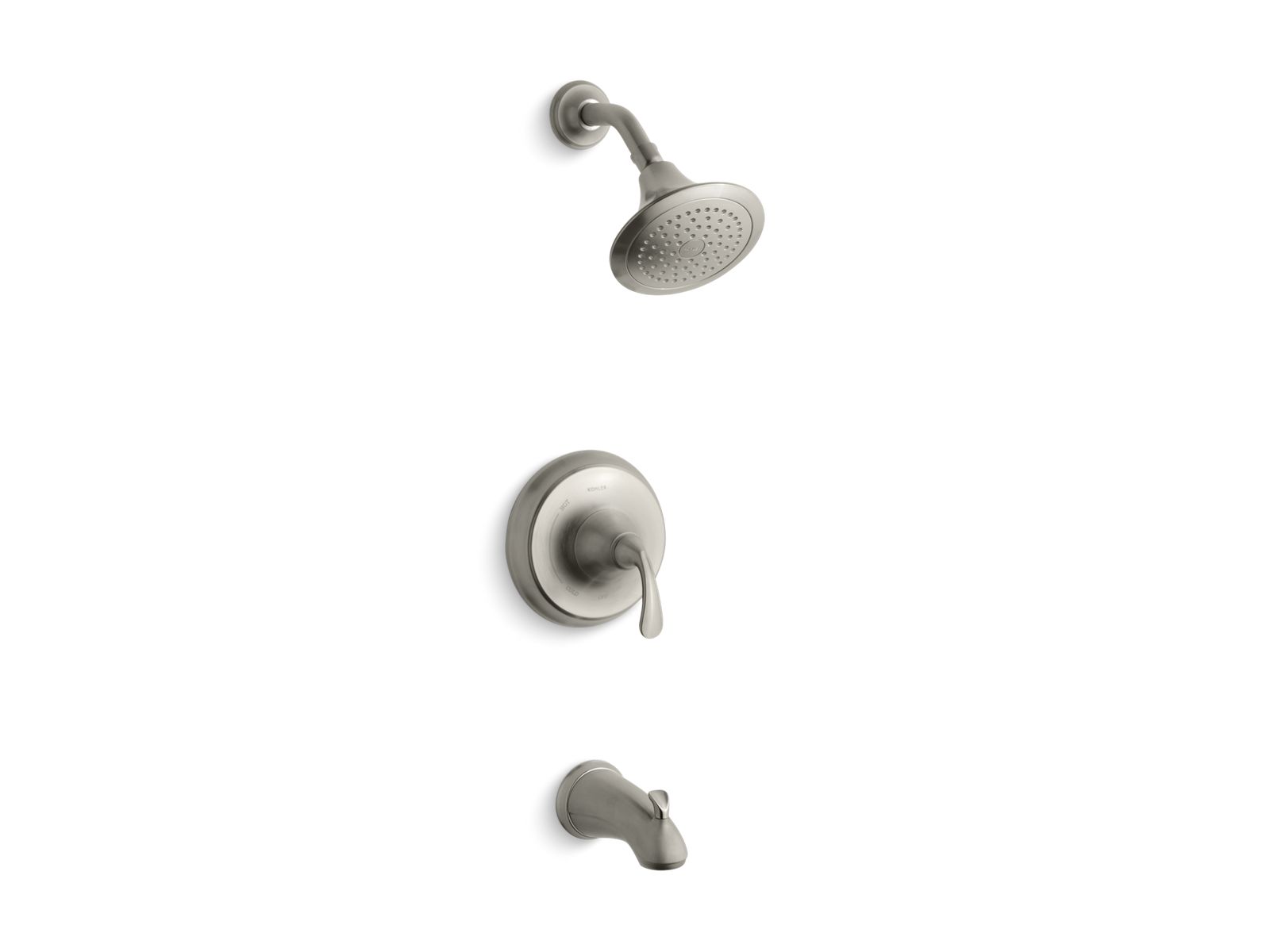 KOHLER K-TS10274-4 Forté Rite-Temp bath and shower trim kit, 2.5 gpm, NPT spout