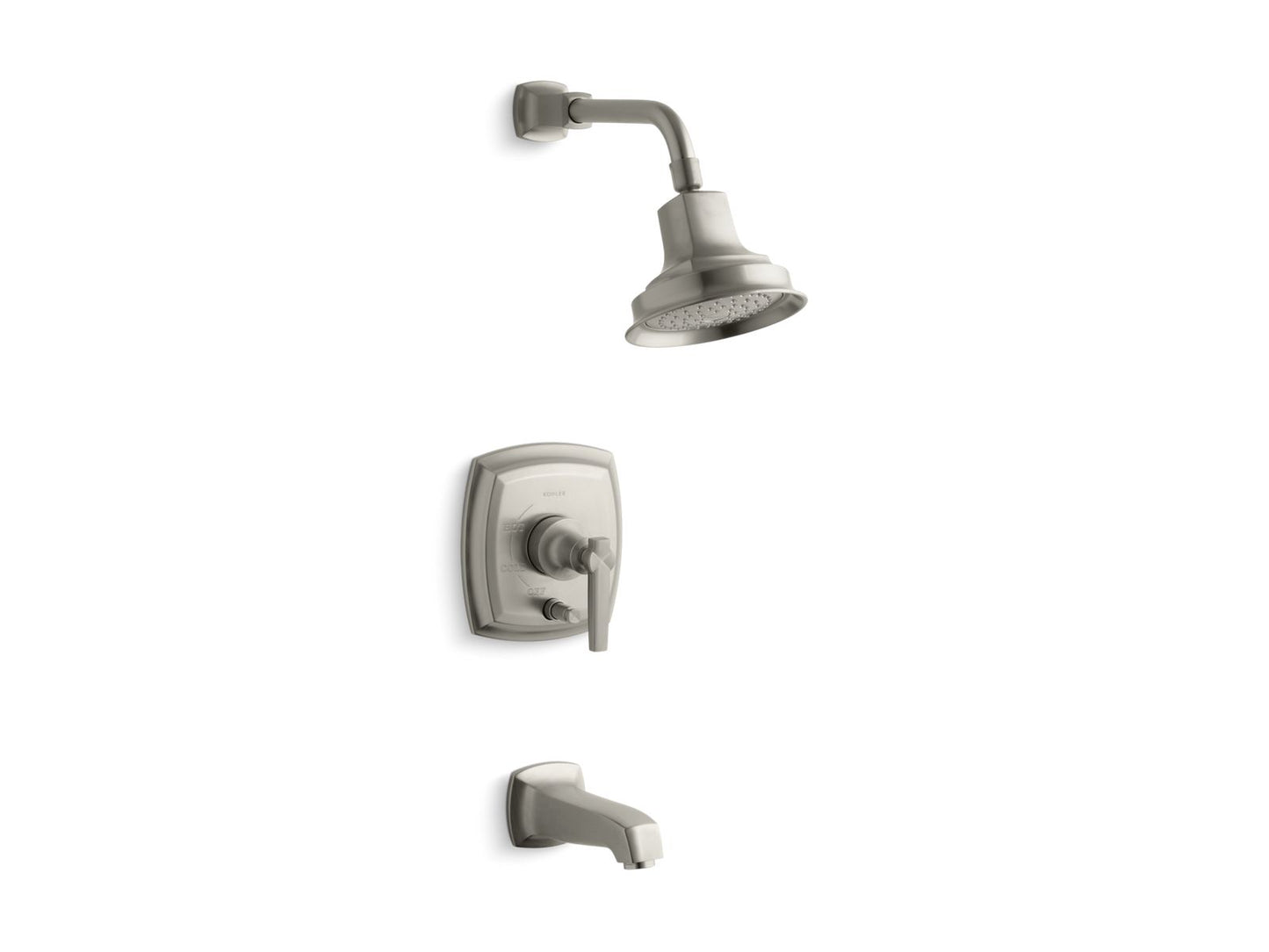 KOHLER K-T16233-4 Margaux Rite-Temp bath and shower trim kit with push-button diverter and lever handle, 2.5 gpm
