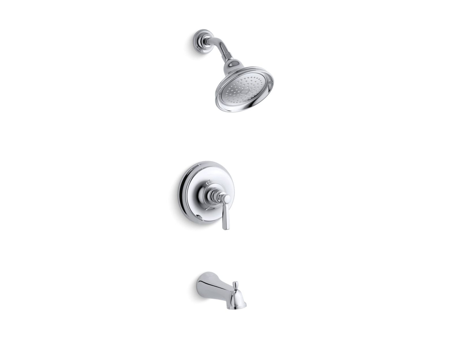 KOHLER K-TS10581-4 Bancroft Rite-Temp bath and shower trim kit, 2.5 gpm, NPT spout