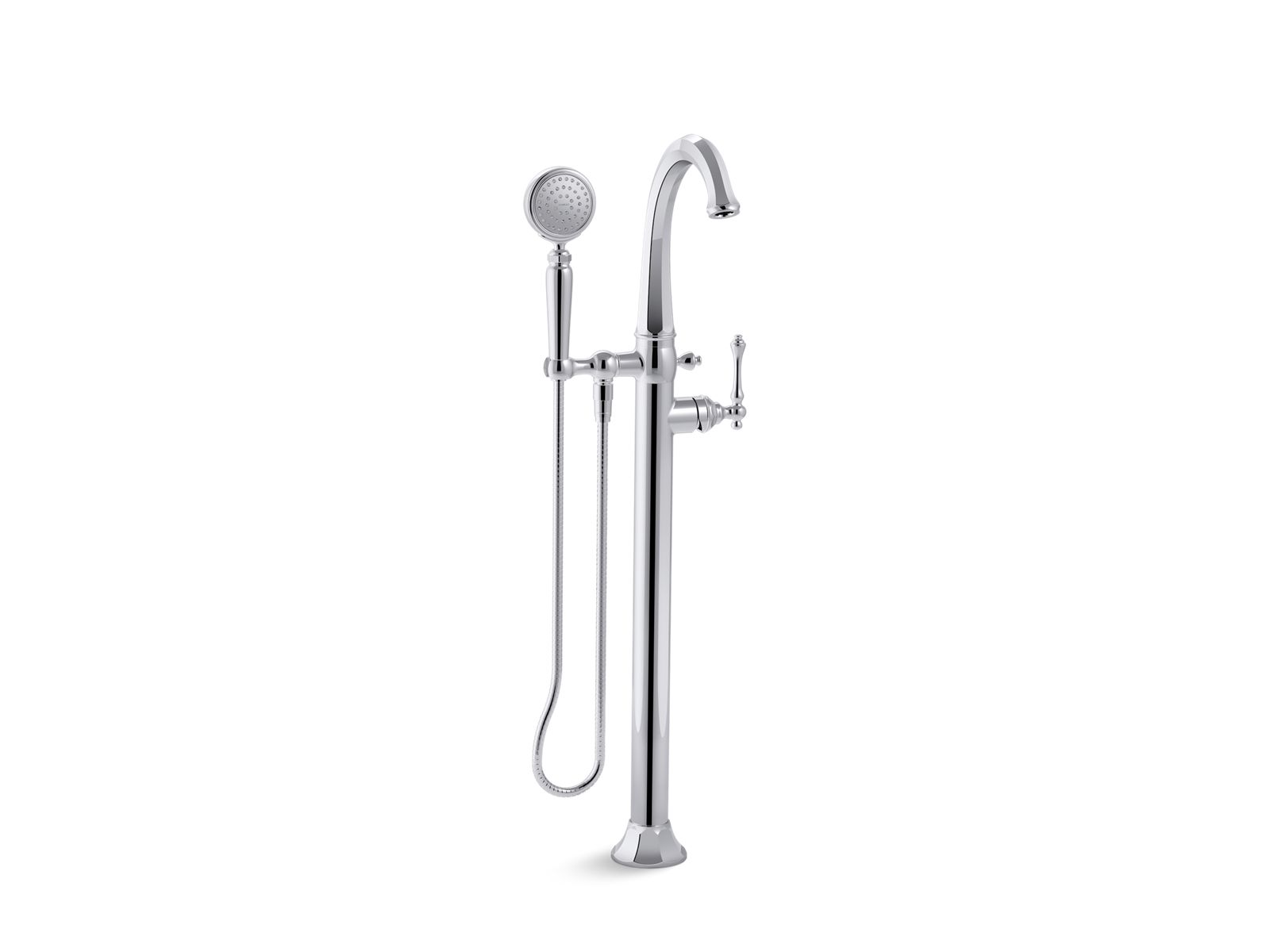 KOHLER K-T97332-4 Kelston Floor-mount bath filler trim with handshower