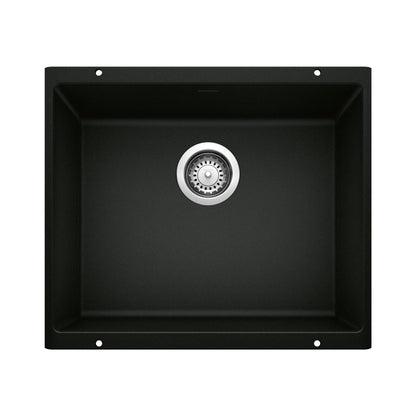 BLANCO 442933 Precis 21" Single Bowl Kitchen Sink - Coal Black